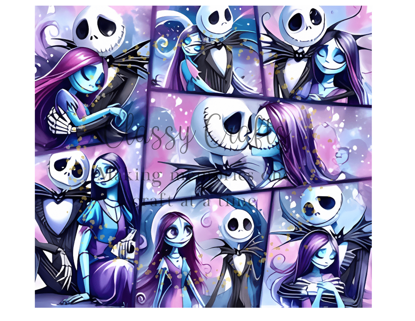 Nightmare Before Christmas Themed 20oz Tumbler