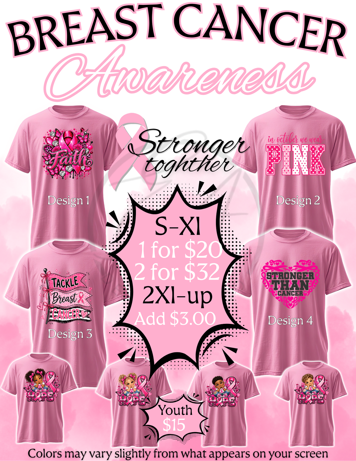 Breast Cancer Awareness Graphic Shirts