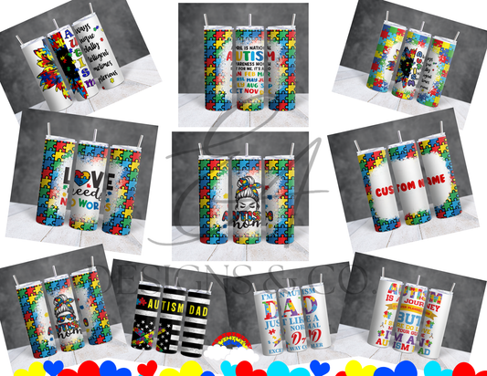 Autism Awareness Tumblers