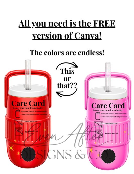 Can Koozie Care Card Digital Download
