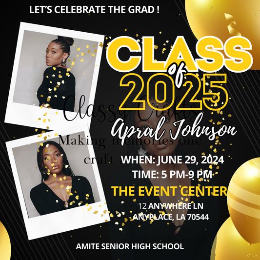 Grad Polaroid Photo Design Digital Download