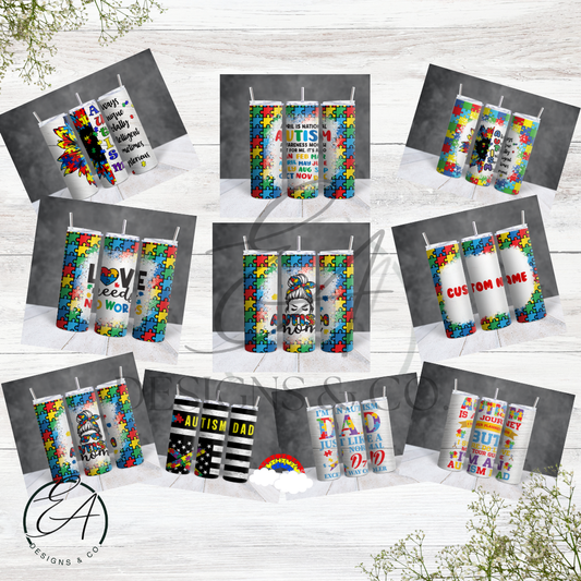Autism Awareness Tumblers