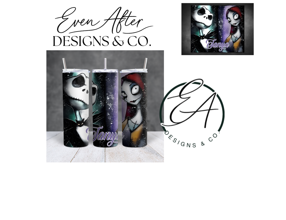 Nightmare Before Christmas Themed 20oz Tumbler